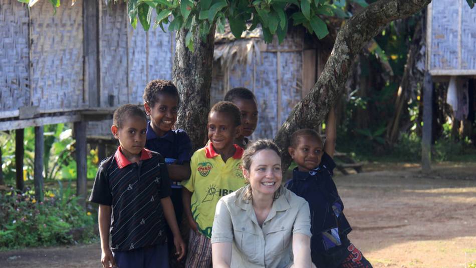 Meeting a group of local kids | Ken Harris