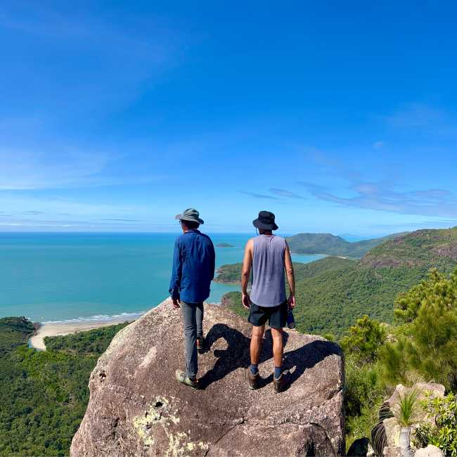 Hikers on Nina Peak - Thorsborne Trail - Munamudanamy (Hinchinbrook Island) | Michael Buggy