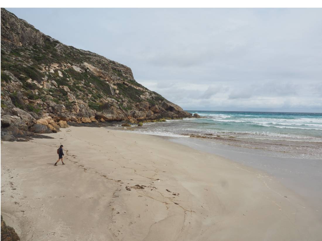 Exploring beaches on the Kangaroo Island Wilderness Trail |  <i>Isabelle Hardinge</i>