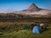 Camping with a view on the Overland Track -  Photo: Mark Whitelock