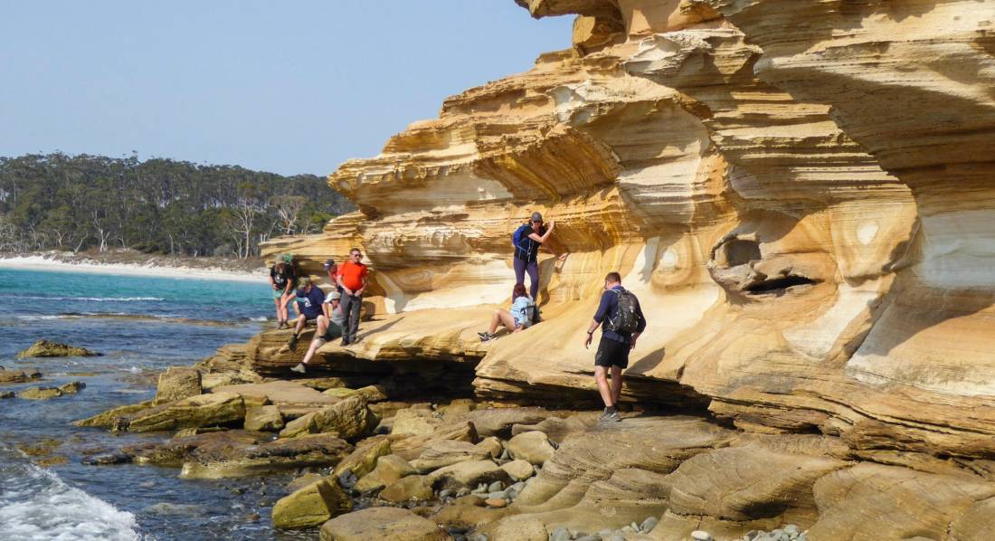 Explore the beautiful Painted Cliffs on Tasmania's Maria Island |  <i>Toni Wythes</i>