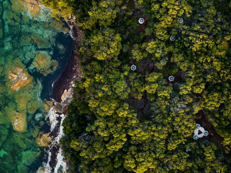 Our Flinders Island Eco-Comfort Camp is in a secluded setting with beach access | Lachlan Gardiner