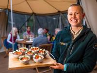 Our guides will prepare delicious snacks and meals at our Eco-Comfort Camp |  <i>Lachlan Gardiner</i>
