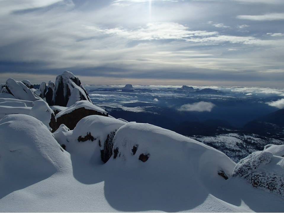 A snow covered Mt Ossa |  <i>Lauren Thomas</i>