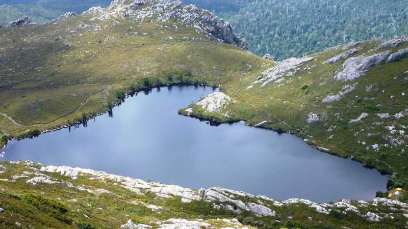 We camp alongside Paddy’s Lake on our Coast to Cradle tour | Frank Rosser