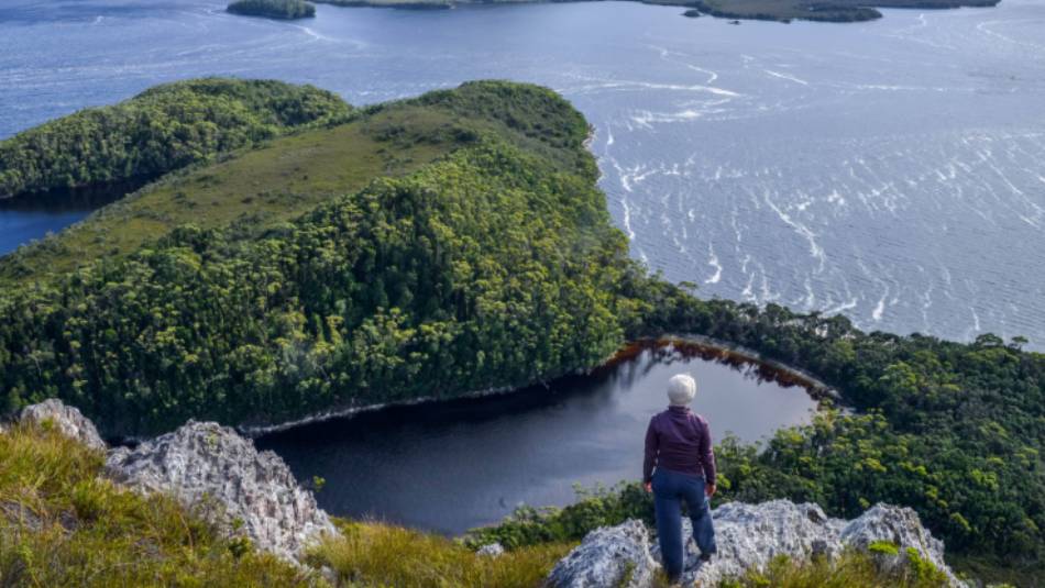 Spectacular view from Balmoral Hill across Port Davey