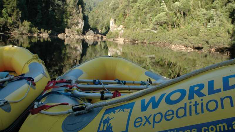 World Expeditions rafts on the Franklin River Tasmania | Ivan Edhouse
