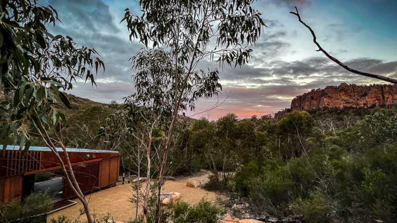 Sunset at camp