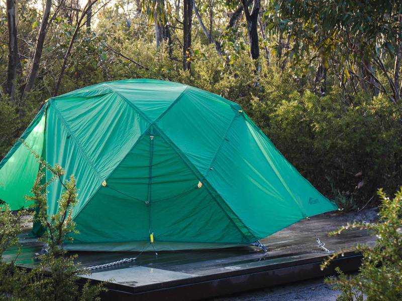 Warm and welcoming tent