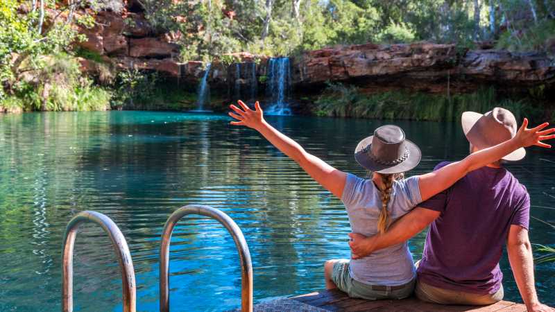 Time for a cooling dip at Jubura (Fern Pool) | Tourism Western Australia