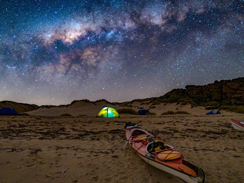 Stargazing from camp