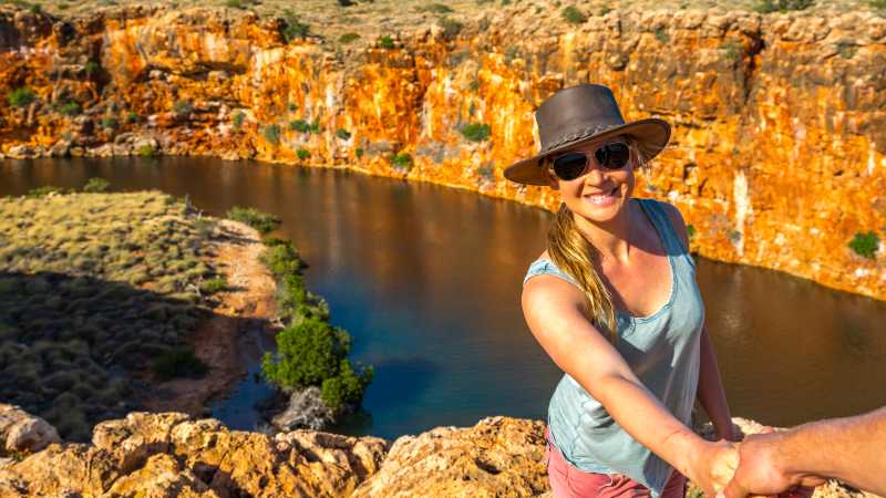Enjoy gorge and ocean views from Yardie Creek | Tourism Western Australia