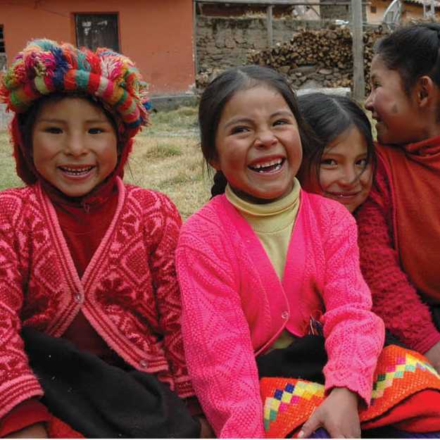 Young girls in the village of Huilloc, Peru | Donna Lawrence
