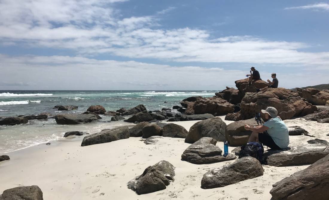 Resting at a beach along WA's Cape to Cape Track |  <i>Catriona Sutherland</i>
