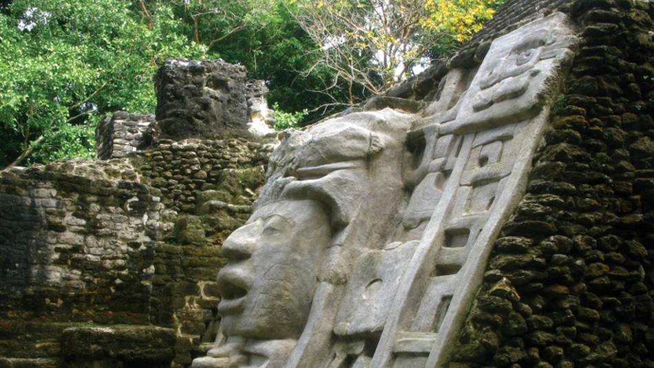 Mayan ruins of Lamanai in Belize