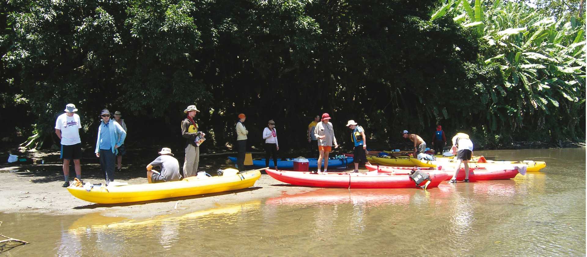 Kayaks used on our Costa Rica Traverse