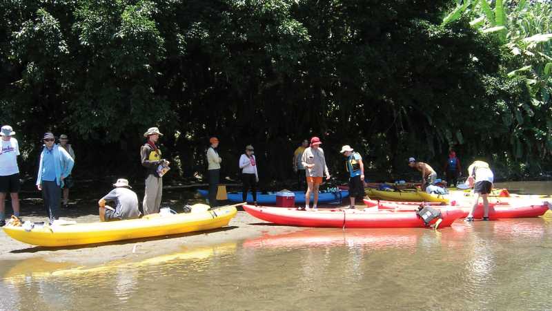 Kayaks used on our Costa Rica Traverse