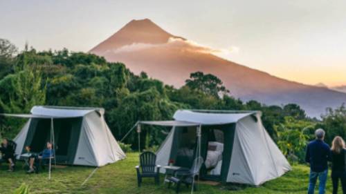 Antigua Glamping with active volcano views
