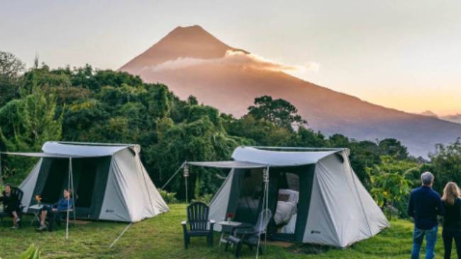 Antigua Glamping with active volcano views