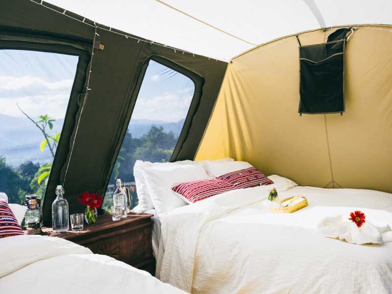Comfortable Tent Interior, Guatemala
