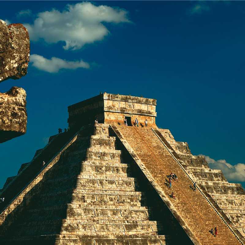Take in the magnificent Mayan step pyramids of Mexico