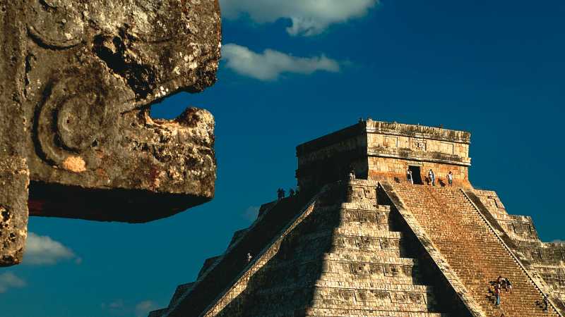 Take in the magnificent Mayan step pyramids of Mexico