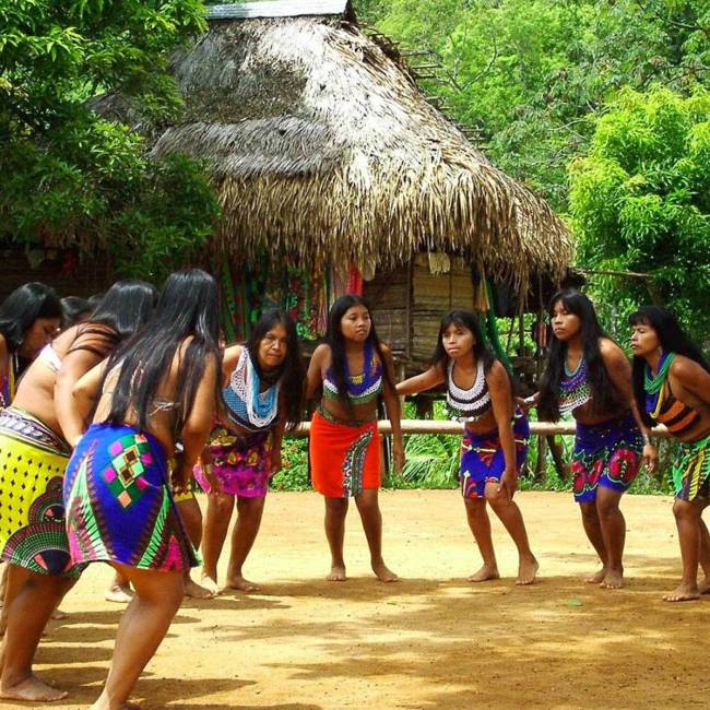 The Embera Tribe retain their cultural traditions