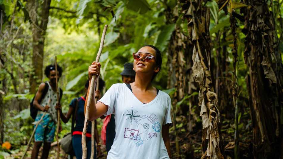 On the way to the Kiki Waterfall in Chiriqui Province, Panama