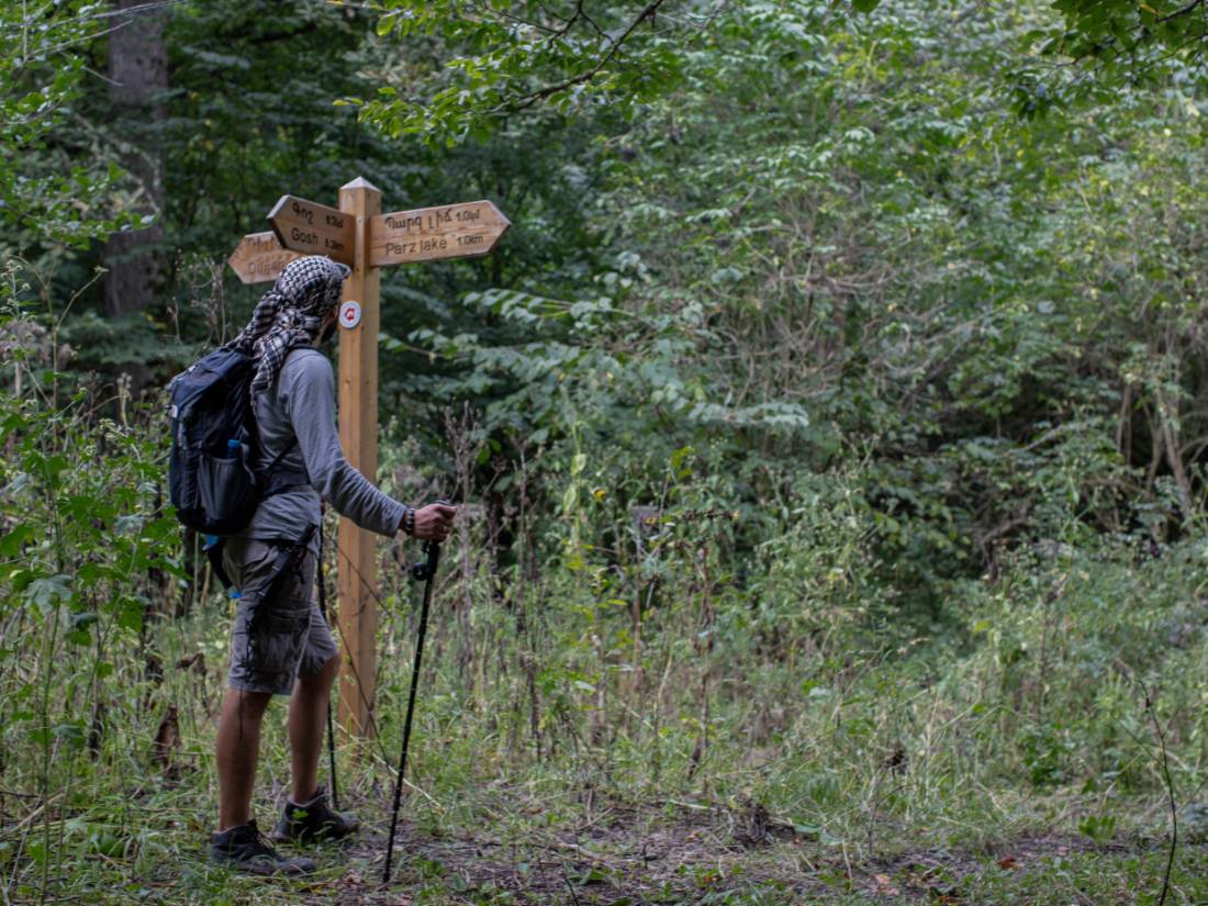 Transcaucasian Trail markers guide hikers through the Caucasus. |  <i>Breanna Wilson</i>