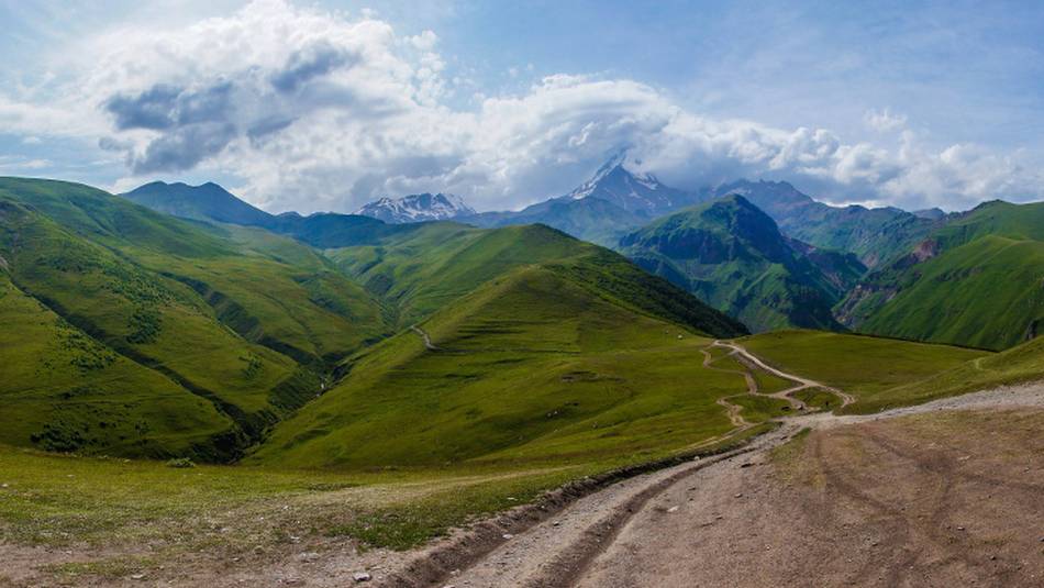 Mountain trails through the Southern Caucasus, Georgia.