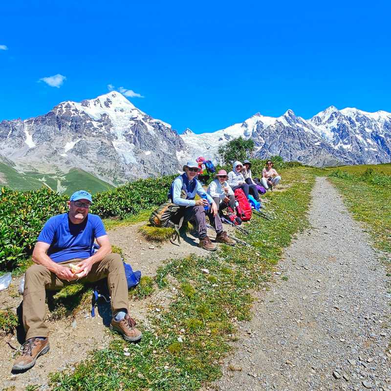 Taking a break on the Transcaucasian Trail, Georgia | Gesine Cheung