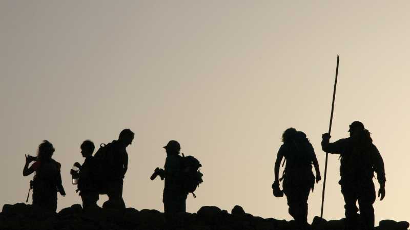 Trekkers in Dana Nature Reserve, Jordan | Dan Rollins