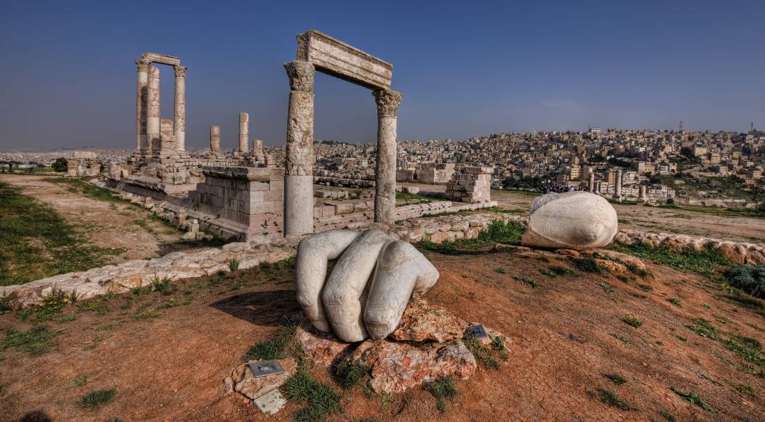 The Temple of Hercules  sits above the city of Amman |  <i>Jordan Tourism Board</i>