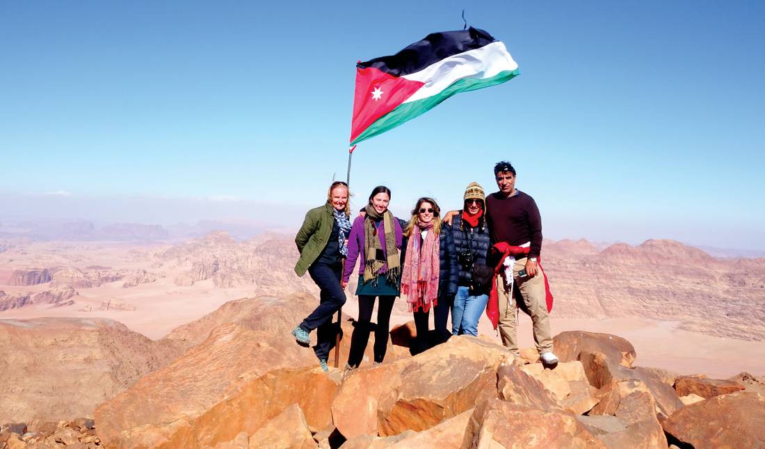 Breathtaking views from the summit of Jabal Umm ad Dami in the Wadi Rum |  <i>Sue Badyari</i>