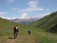Cycling across the grasslands of Kazakhstan after being dropped off by a helicopter -  Photo: Spice Roads