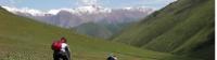 Cycling across the grasslands of Kazakhstan after being dropped off by a helicopter -  Photo: Spice Roads