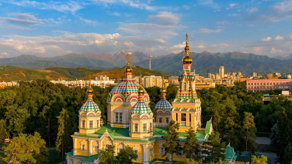 Orthodox wooden Ascension Cathedral built in 1907 in the Kazakh city of Almaty | Shutterstock