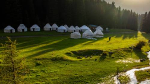 Stay in a traditional Ger at our secluded and tranquil campsites | Lachlan Gardiner