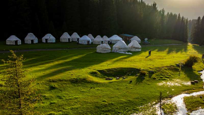 Stay in a traditional Ger at our secluded and tranquil campsites | Lachlan Gardiner