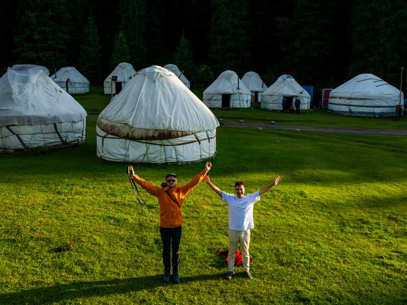 Stay in a traditional Ger at our secluded and tranquil campsites | Lachlan Gardiner
