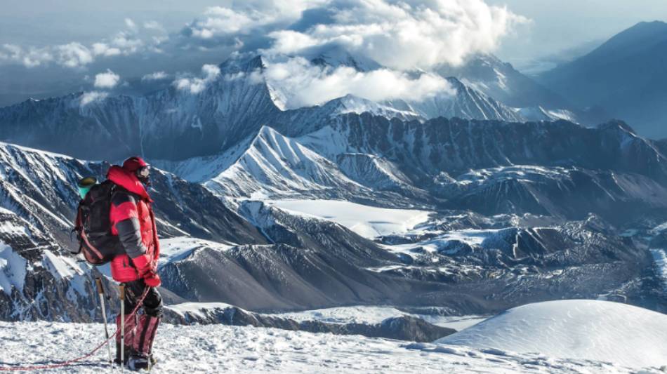 Views from the summit of Peak Lenin