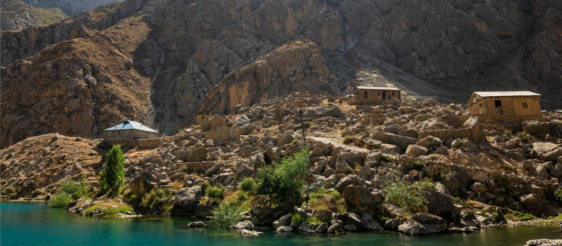 The alpine lakes in Tajikistan's Fann Mountains are a welcome sight in this more arid Central Asian landscape | Lachlan Gardiner