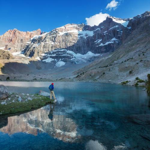 Trekking in the beautiful Fann mountains in Pamir, Tajikistan