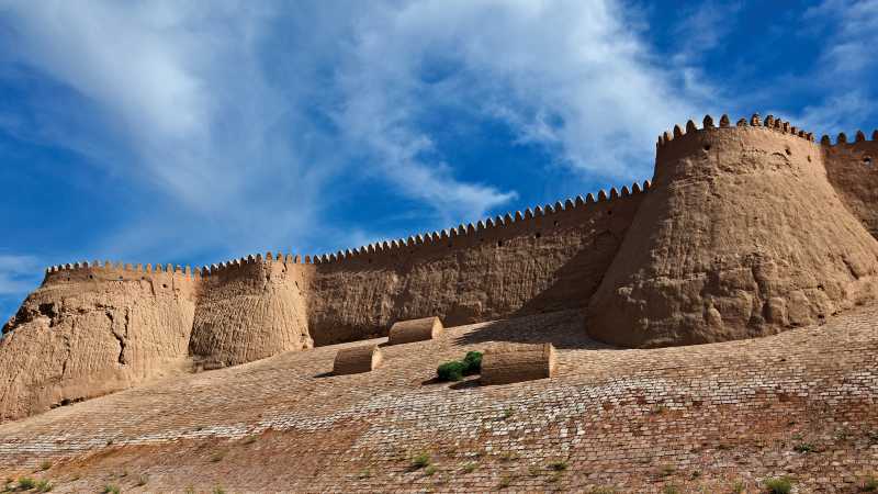 The city wall surrounding Khiva | Peter Walton