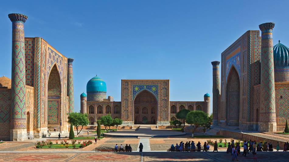 The beautiful Registan Square in Samarkand | Peter Walton