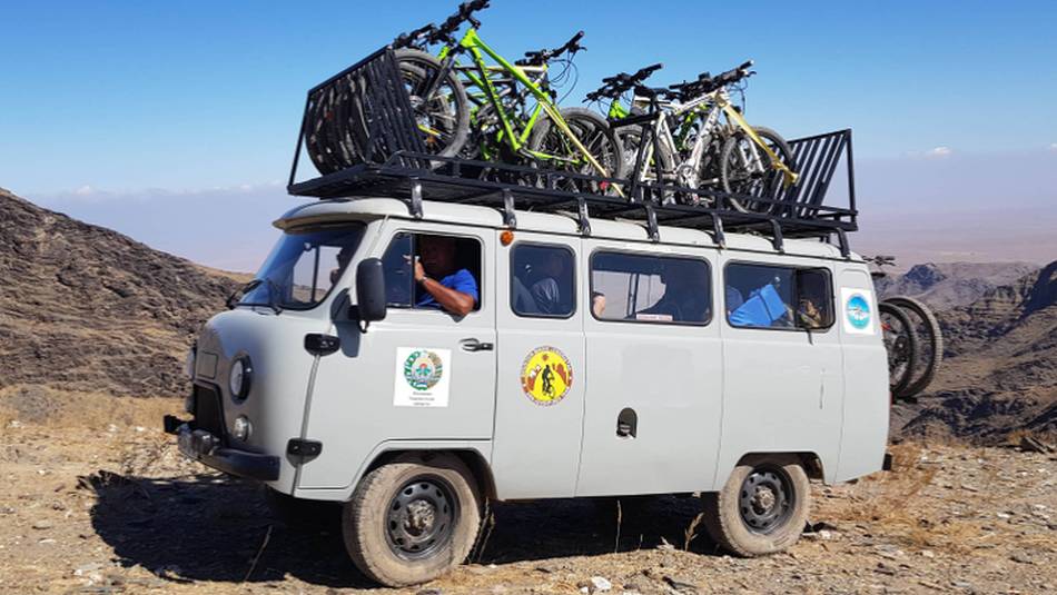Bike carrier for Uzbekistan by Bike