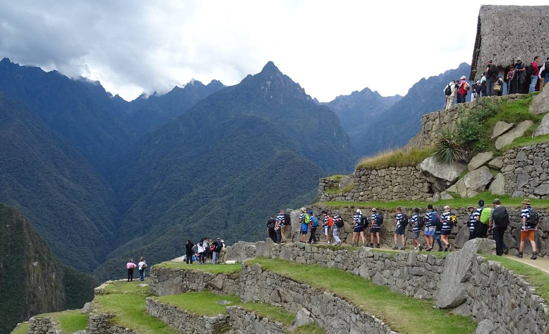 School group exploring Machu Picchu in Peru |  <i>Drew Collins</i>