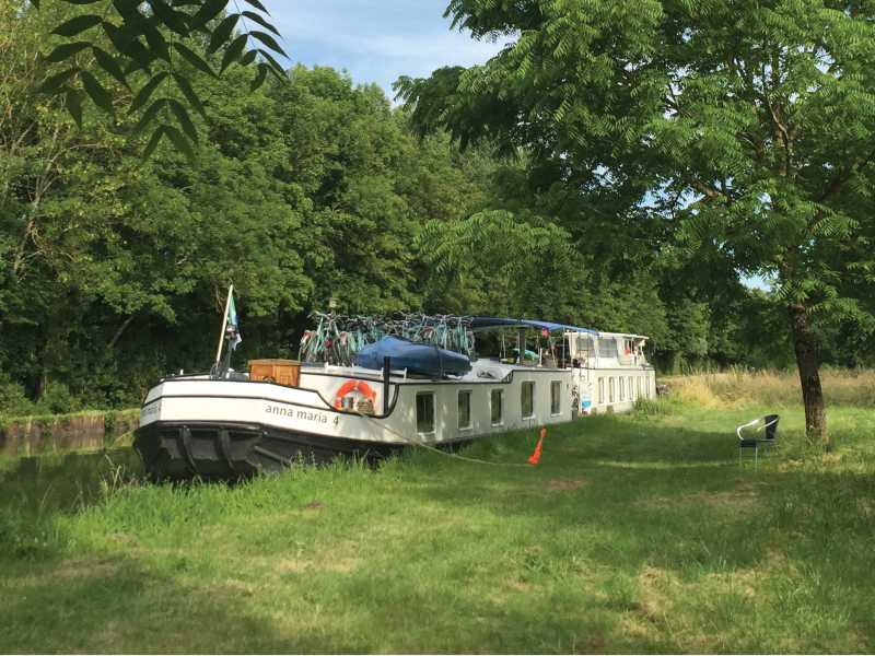 The Anna Maria IV barge on Loire Valley Bike & Barge