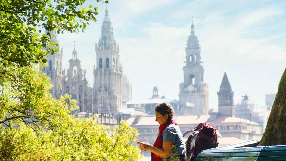 Finishing the Camino into Santiago de Compostela