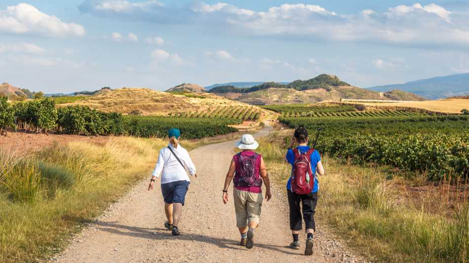 Enjoying walking the Camino de Santiago